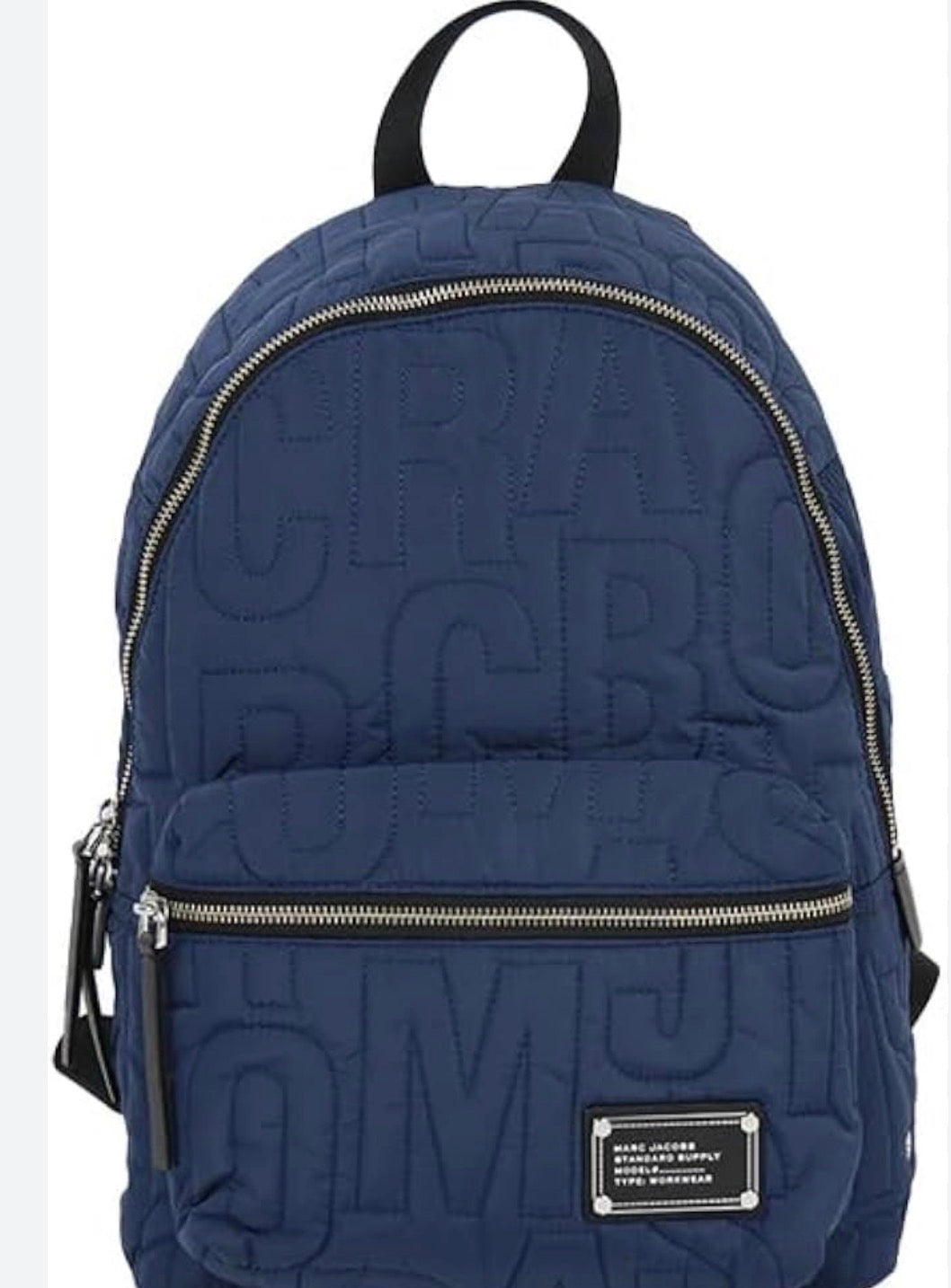 Marc Jacobs Quilted Logo Backpack – Azure Blue – New With Tags