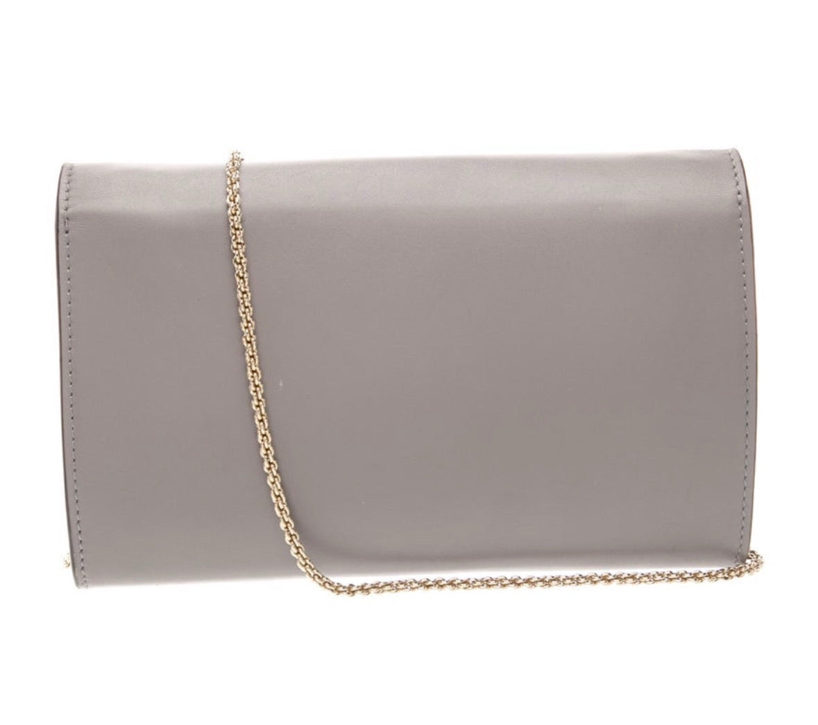 Preowned Giorgio Armani Gray Leather Chain Clutch

Excellent condition