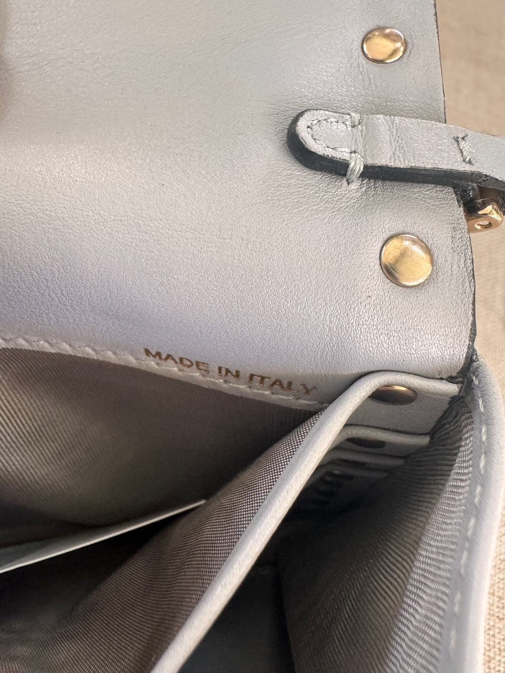 Preowned Valentino Garavani Rockstud Leather Clutch / Crossbody Bag