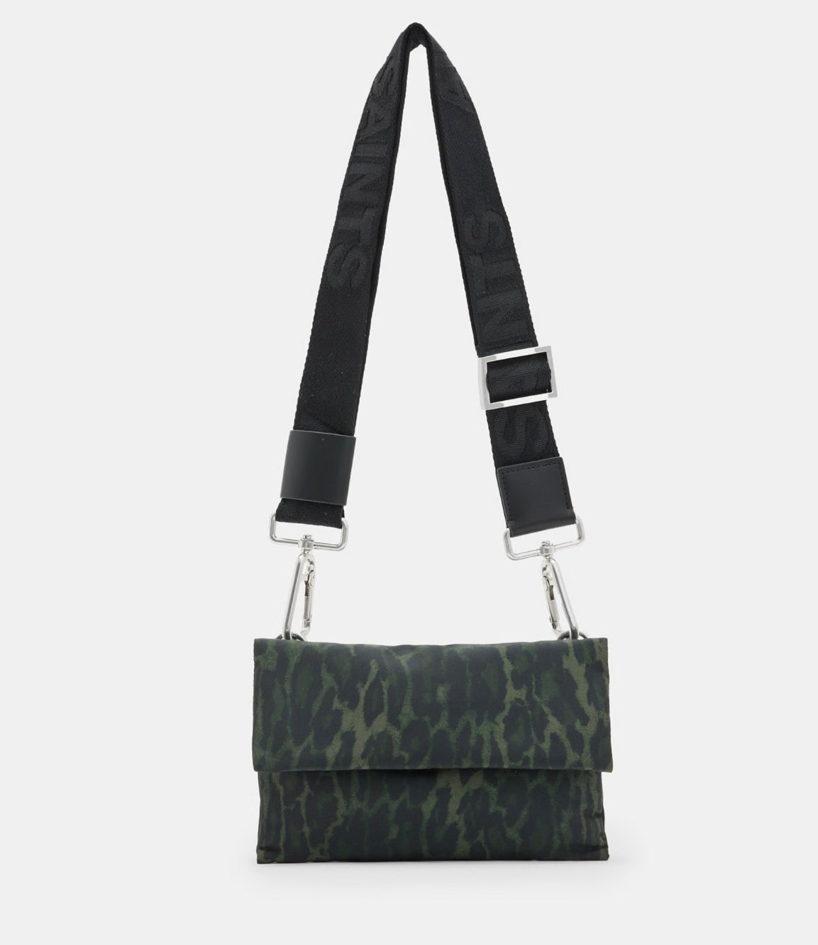 AllSaints Ezra Anita Crossbody Bag – Leopard Green – New With Tags