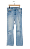 Preowned MOTHER Light Wash Distressed Ankle Straight-Leg Jeans – Size 27