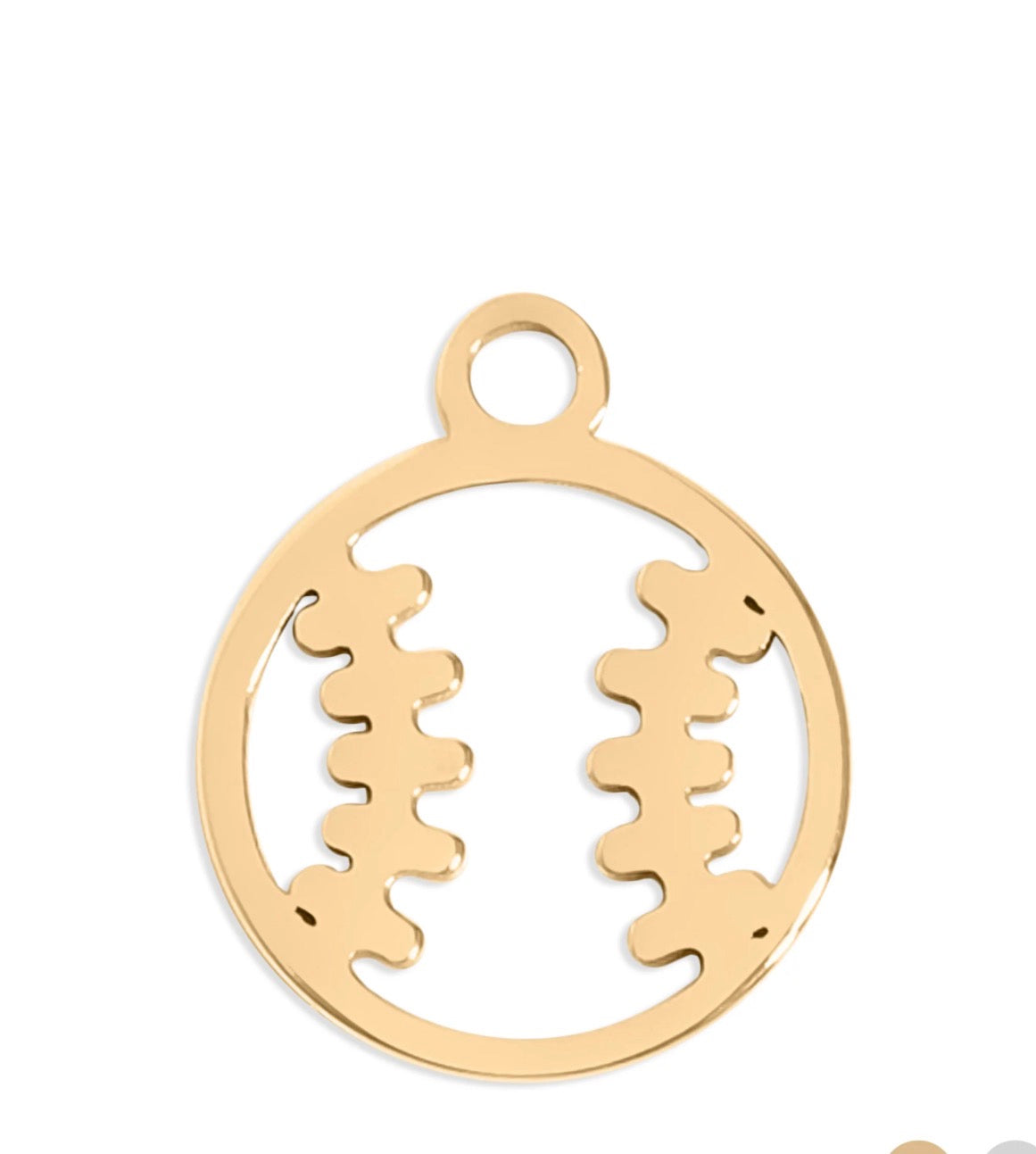 Sports Charms –Baseball, Football, and Soccer - 18K Gold Plated
