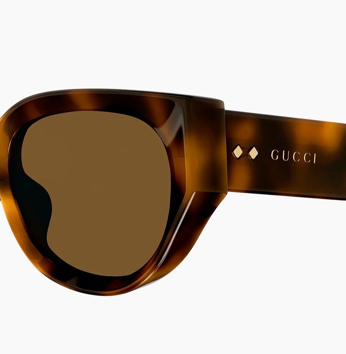 Preowned Gucci Tortoiseshell Cat-Eye Sunglasses – Brown