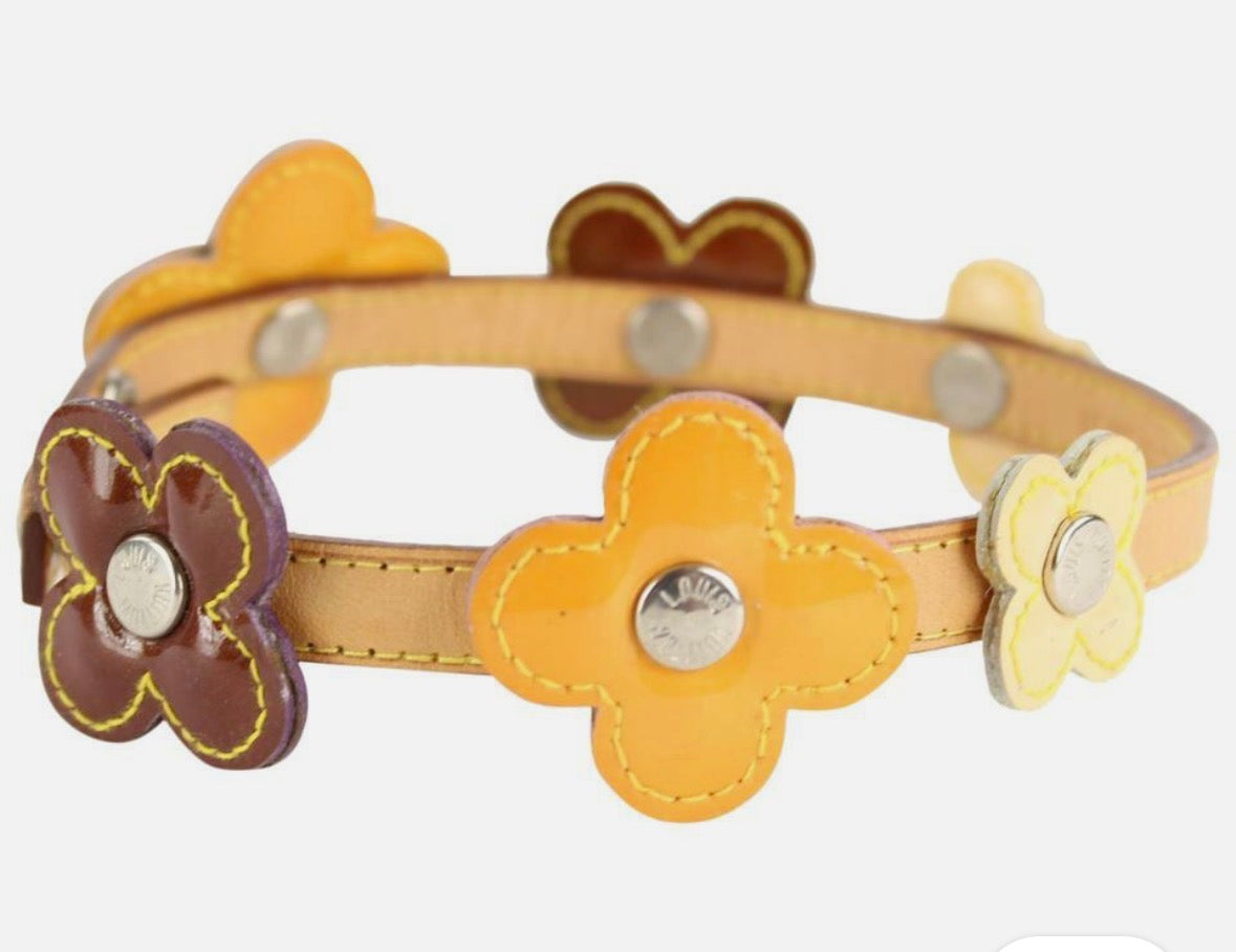 Louis Vuitton Louis Vuitton Limited Edition Monogram Vernis Lexington Fleurs Double-Wrap Bracelet – With Box
