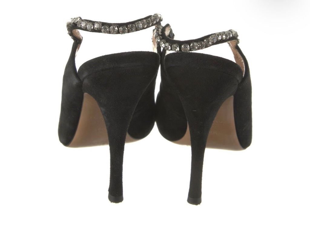 Preowned Valentino Garavani Crystal Slingback Pumps – Size 39.5