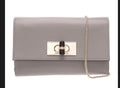 Preowned Giorgio Armani Gray Leather Chain Clutch

Excellent condition