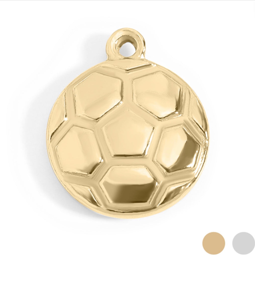 Sports Charms –Baseball, Football, and Soccer - 18K Gold Plated