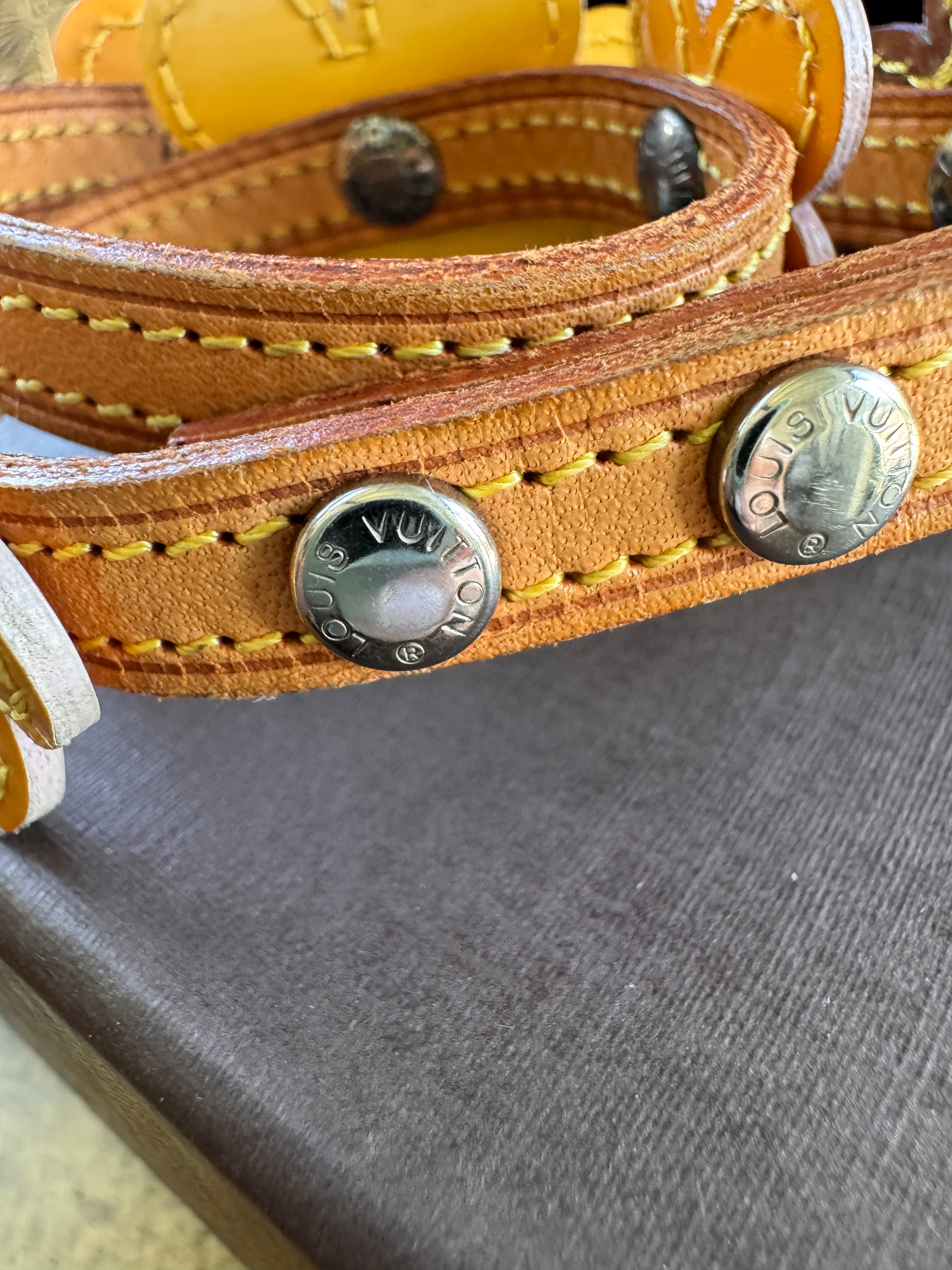 Louis Vuitton Louis Vuitton Limited Edition Monogram Vernis Lexington Fleurs Double-Wrap Bracelet – With Box