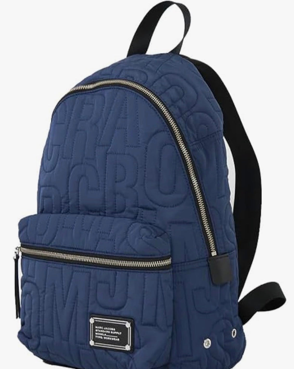 Marc Jacobs Quilted Logo Backpack – Azure Blue – New With Tags