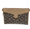 Preowned Vintage Saint Laurent Leopard-Print Monogram Clutch — Preowned