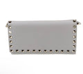 Preowned Valentino Garavani Rockstud Leather Clutch / Crossbody Bag