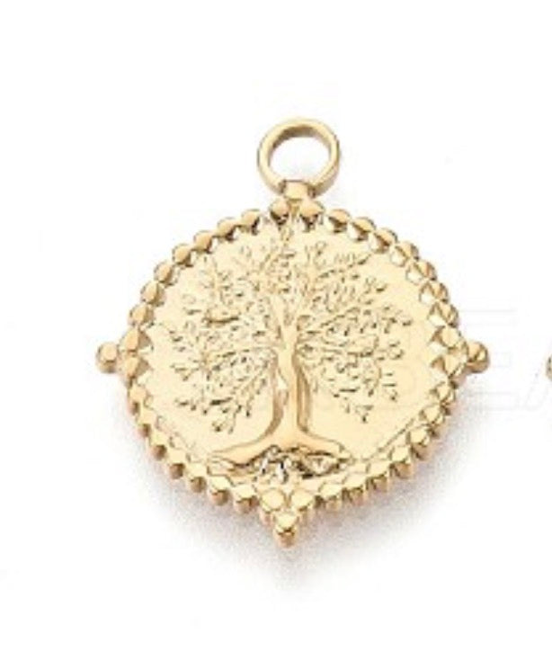 Tree of Life Charm – 14K Gold Plated