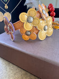 Louis Vuitton Louis Vuitton Limited Edition Monogram Vernis Lexington Fleurs Double-Wrap Bracelet – With Box