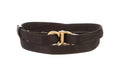 Christian Dior Saddle Fine Canvas Jacquard Skinny Belt – Black & Gold - any size up to -36 inches