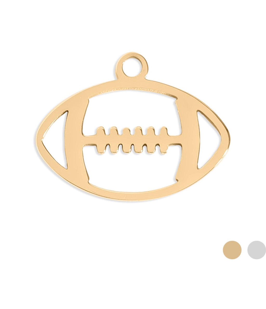 Sports Charms –Baseball, Football, and Soccer - 18K Gold Plated
