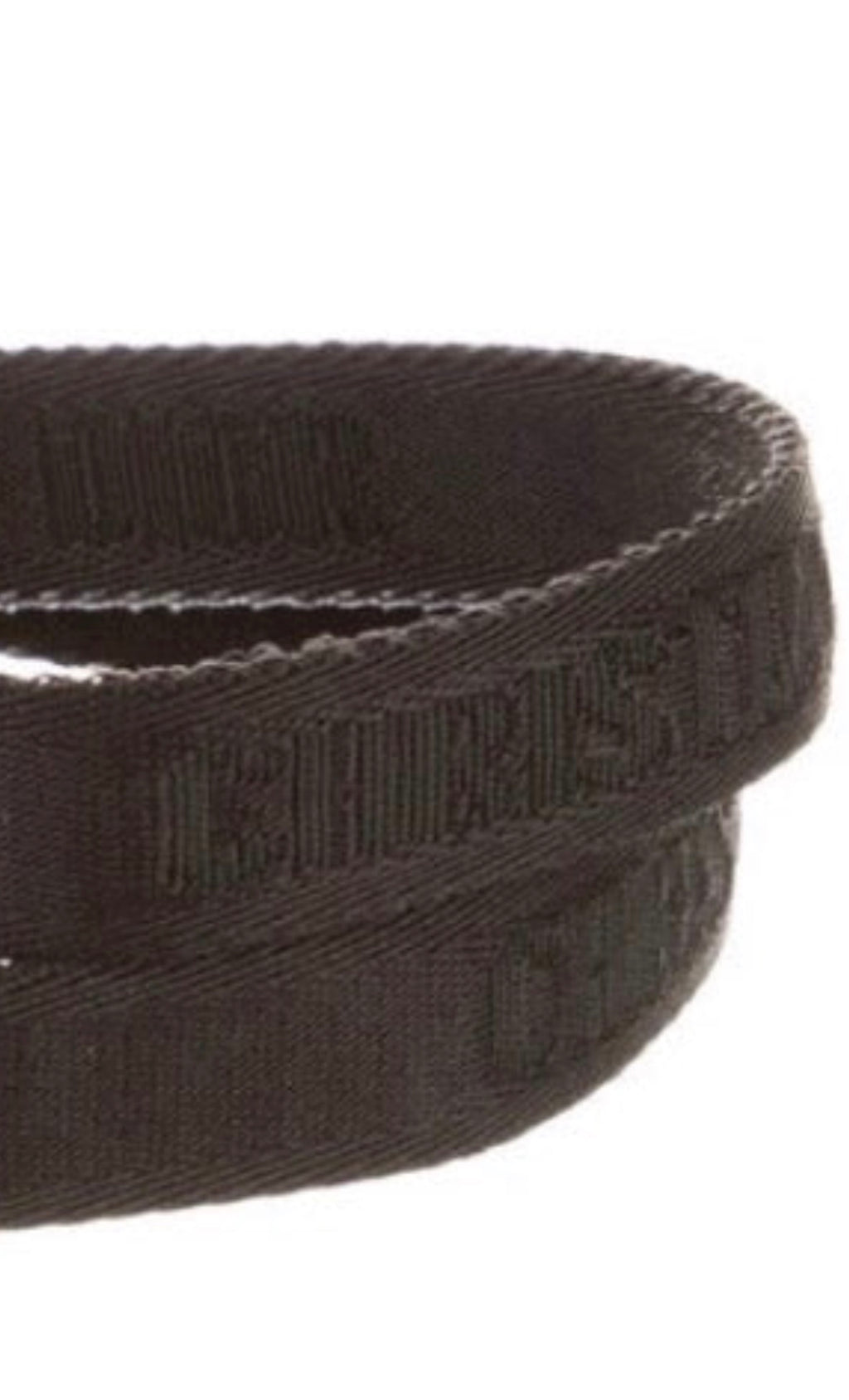 Christian Dior Saddle Fine Canvas Jacquard Skinny Belt – Black & Gold - any size up to -36 inches
