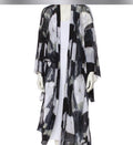 Norma Kamali Abstract-Print Oversized Duster – Size Small