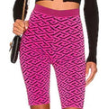 Versace La Greca Jacquard Knit Biker Shorts – Size 38