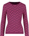 Versace La Greca Jacquard Slim-Fit Sweater – Size 38